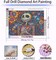 Halloween Diamond Painting Kit for Adults - Jack Skellington Skull 5D Full Drill Gem Art - 12x16" Nightmare Before Christmas DIY Paint with Diamonds for Spooky Home Decor